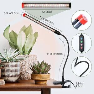 LED Grow Light with Adjustable Gooseneck